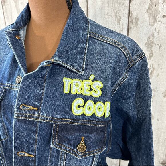 Free People x Sandrine Rose - NWT Tres Cool Oversized Denim Jacket - Picture 3 of 10